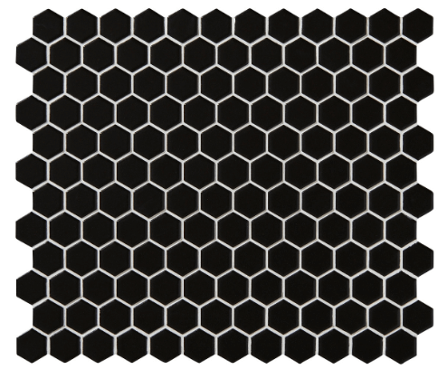 Ca Pietra Mono Hex Porcelain Noir